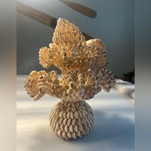 Vintage South Pacific Cowrie Shell Vase